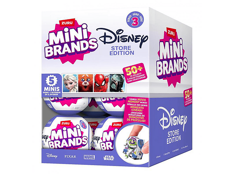 ZURU Surprise Disney Store Mini Brands, Blind Pack, Serie 3, 8,5 cm (Einzelartikel) Vinyl Figur von ZURU