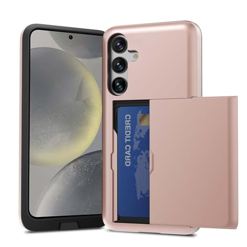 ZUSLAB Kartenhalter Hülle kompatibel mit Samsung Galaxy S24 6,1 Zoll 2024, Stoßfestes Wallet Case, Gummi & PC Roségold ZUSLAB Kartenhalter Hülle kompatibel mit Samsung Galaxy S24 6,1 Zoll 2024, Stoßfestes Wallet Case, Gummi & PC Roségold von ZUSLAB