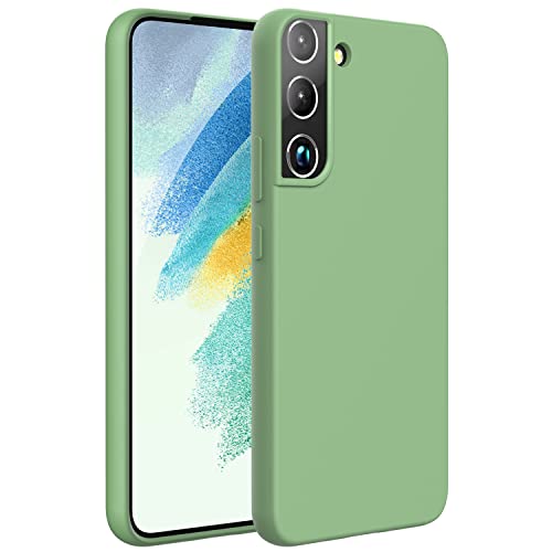 ZUSLAB Real weiche silikonhülle Kompatibel mit Samsung Galaxy S22 + Hülle Zoll (2022), Liquid Silicone Anti-Scratch Gel Rubber Stoßfest Schutz - Minze von ZUSLAB