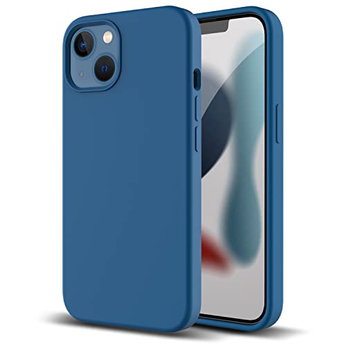 ZUSLAB Real weiche silikonhülle Kompatibel mit iPhone 13 Case (2021), Liquid Silicone Anti-Scratch Gel Rubber Stoßfest Schutz - kóbaltblau von ZUSLAB