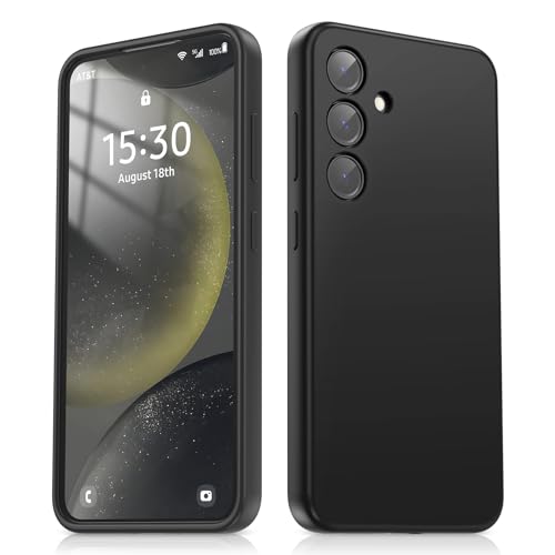 ZUSLAB Silikonhülle kompatibel mit Galaxy S24 Cover 2024, Liquid Silicone Anti-Scratch Gel Rubber Stoßfest Schutz Slim-Fit-Bumper für Galaxy S24 Hülle - Schwarz ZUSLAB Silikonhülle kompatibel mit Galaxy S24 Cover 2024, Liquid Silicone Anti-Scratch Gel Rubber Stoßfest Schutz Slim-Fit-Bumper für Galaxy S24 Hülle - Schwarz von ZUSLAB