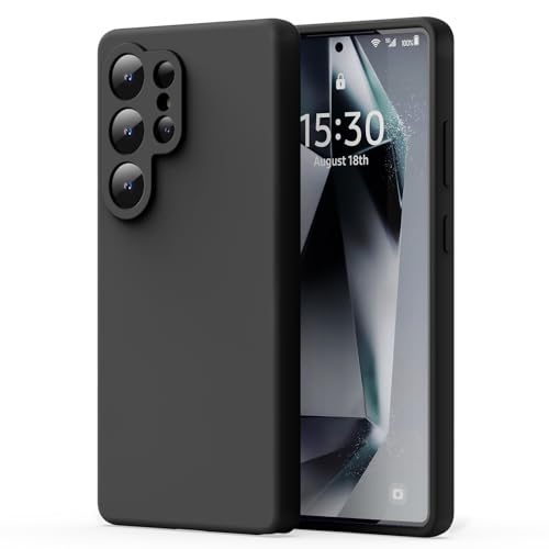 ZUSLAB Silikonhülle kompatibel mit Samsung Galaxy S25 Ultra Cover 2025, Liquid Silicone Anti-Scratch Gel Rubber Stoßfest Schutz Slim-Fit-Bumper für Galaxy S25 Ultra Hülle - Schwarz ZUSLAB Silikonhülle kompatibel mit Samsung Galaxy S25 Ultra Cover 2025, Liquid Silicone Anti-Scratch Gel Rubber Stoßfest Schutz Slim-Fit-Bumper für Galaxy S25 Ultra Hülle - Schwarz von ZUSLAB