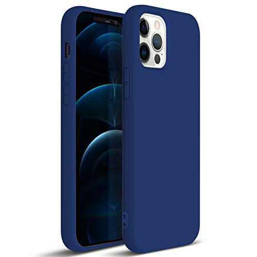 Zuslab Kompatibel mit Apple iPhone 12/ iPhone 12 Pro (6,1 ") Nano hülle Silikon,Dünne Nano Silikonhülle aus weichem Gelgummi - kóbaltblau von ZUSLAB