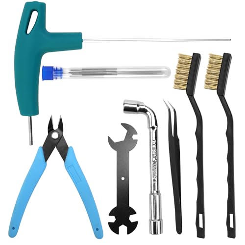 3D Drucker Zubehör Werkzeug Set Düsenreinigungsset Pinzetten Schraubenschlüssel Kunstmesser 3D Drucker Kit 3D Drucker Zubehör Werkzeug Set Düsenreinigungsset Pinzetten Schraubenschlüssel Kunstmesser 3D Drucker Kit von ZUZGO