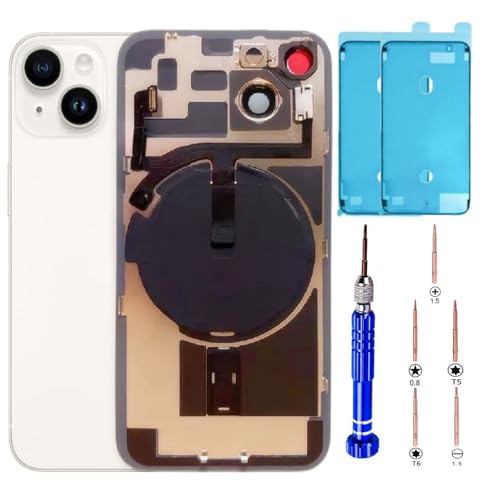 14 Back Glass Replacement Kit with Plate & Flex Cable and All Parts, Starlight, 6.1 Inch for iPhone 14 Back Cover Glass, with Repair Tools (Starlight) von ZVB