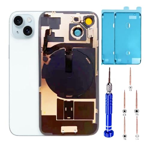 ZVB 15 Back Glass Replacement Kit with Plate & Flex Cable and All Parts Blue 6.1 Inch for iPhone 15 Back Cover Glass with Repair Tools (Blue) von ZVB