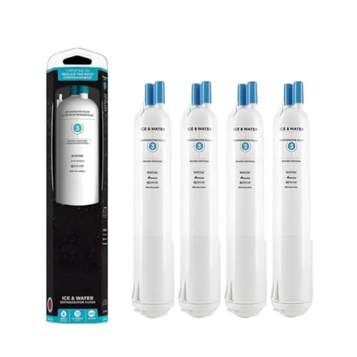 Haushaltsgeräte-Ersatz-Kühlschrank-Wasserfilter, Kompatibel Mit EDR3RXD1, Filter3, Kompatibel Mit Whirlpool, 4396841, 4396710, Kompatibel Mit Kenmore, 9083, Kompatibel Mit Pur, W10121145(4pcs) von ZVVOEDMR