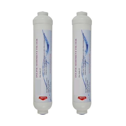 Kühlschränke Und Umkehrosmosesystem-Wasserfilter T33 Inline-Vor-/Nach-Sedimentfilter 2000 Gal, 2" AD X 10" Länge (2er-Pack) von ZVVOEDMR