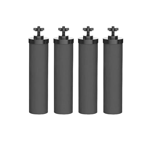 Schwarz, Kompatibel Mit Berkey, Schwerkraft-Wasserfilter-Ersatz BB9-2, Kohlefilter, 2er-Pack(2set BB9-2) von ZVVOEDMR