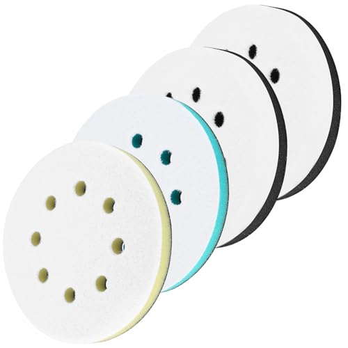 Polierpads Schleifpads 125mm Klett, 4x Polierschwamm 125mm Klett, Polieraufsatz Winkelschleifer, Interface Pad Kissen Pad für Exzenterschleifer Schleifteller Polierteller Schleifaufsatz Akkuschrauber Polierpads Schleifpads 125mm Klett, 4x Polierschwamm 125mm Klett, Polieraufsatz Winkelschleifer, Interface Pad Kissen Pad für Exzenterschleifer Schleifteller Polierteller Schleifaufsatz Akkuschrauber von ZWFSDM
