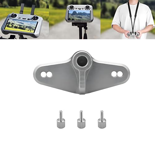 ZWLLKJGS RC2 Fahrradhalterungsadapter für DJI Mini 3 Pro/Mini 4 Pro/Mini 3/Neo Controller mit Bildschirm 1/4 Schraubanschluss Stativhalterung Hals Lanyard Adapter Fahrradbasis Zubehör (nicht für DJI von ZWLLKJGS