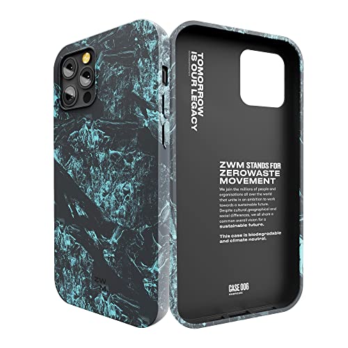 ZWM Handyhülle iPhone 12, iPhone 12 Pro, Umweltfreundliche Handyhülle, Dünn und Schützend, 100% Pflanzliches Material, Kompostierbar und Biologisch abbaubar Energize Design von ZWM