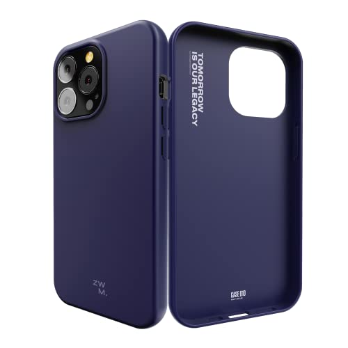 ZWM Handyhülle iPhone 14 Pro Max, Umweltfreundlich Handyhülle Eco hülle, dünn und schützend, 100% pflanzliche Materialien, kompostierbar und biologisch abbaubar Navy Blue von ZWM