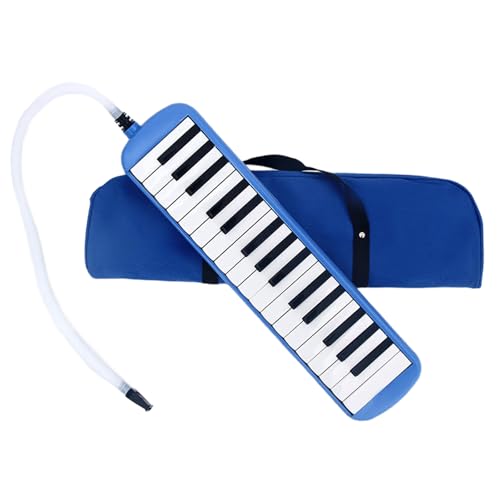 Melodica Blasinstrument mit 32 Tasten, langer Röhre und Tragetasche, Air Piano Keyboard für Musikunterricht, Outdoor-Auftritte von ZWTPGKRD