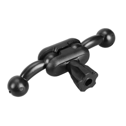 ZWTPGKRD 17 mm Doppelkopf-Rotationsarm, geeignet für Auto-Lüftungsschlitzen und Navigationszubehör, Video-Licht-Tablet-Ständer von ZWTPGKRD