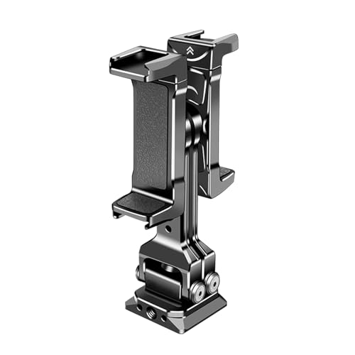 ZWTPGKRD 360 Grad drehbarer Handy-Stativ-Adapter, Aluminium-Klemme für Vlog-Live-Stream-Video mit Basis von ZWTPGKRD