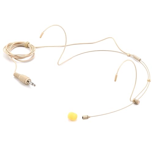ZWTPGKRD Headset-Mikrofon, Doppel-Over-Ear-Ohrhörer, Over-Ear-Kopfhörer, für Vorträge, Live-Auftritte, Theater, Podcasts von ZWTPGKRD