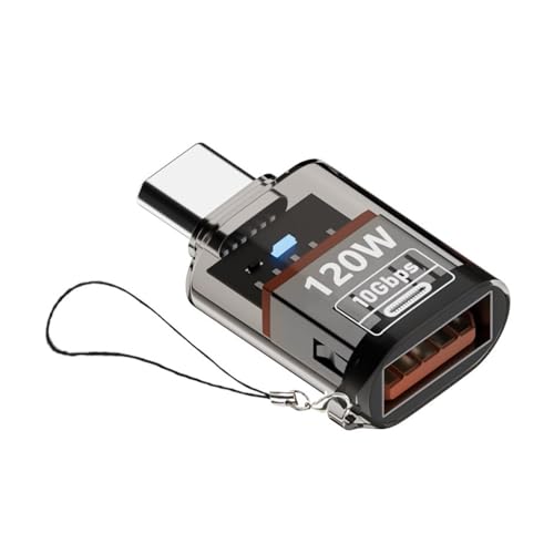 ZWTPGKRD Kleiner Adapter mit Kontrollleuchte USB C Stecker auf USB 3.2 Buchse Adapter 120W Ladeadapter Konverter ZWTPGKRD Kleiner Adapter mit Kontrollleuchte USB C Stecker auf USB 3.2 Buchse Adapter 120W Ladeadapter Konverter von ZWTPGKRD