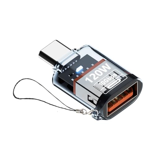 ZWTPGKRD Kleiner Adapter mit Kontrollleuchte USB C Stecker auf USB 3.2 Buchse Adapter 120W Ladeadapter Konverter ZWTPGKRD Kleiner Adapter mit Kontrollleuchte USB C Stecker auf USB 3.2 Buchse Adapter 120W Ladeadapter Konverter von ZWTPGKRD