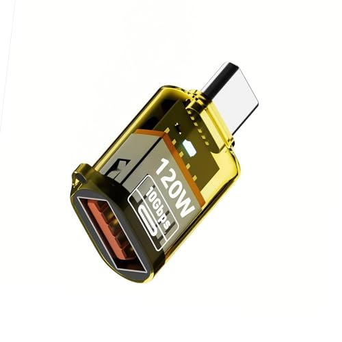 ZWTPGKRD Kleiner Adapter mit Kontrollleuchte USB C Stecker auf USB 3.2 Buchse Adapter 120W Ladeadapter Konverter ZWTPGKRD Kleiner Adapter mit Kontrollleuchte USB C Stecker auf USB 3.2 Buchse Adapter 120W Ladeadapter Konverter von ZWTPGKRD