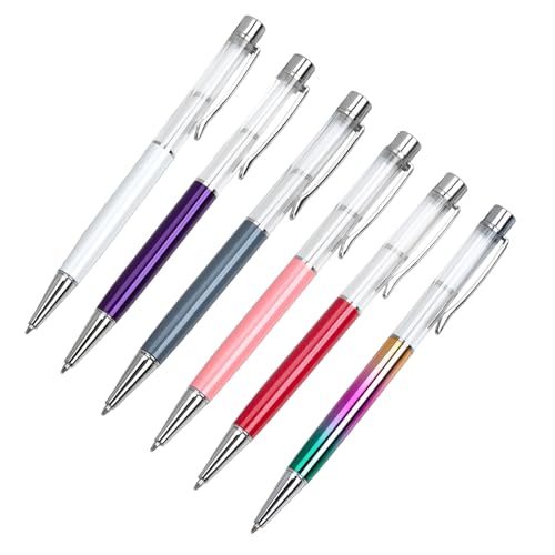 ZWTPGKRD Metall-Kugelschreiber, einziehbarer Kugelschreiber, Metallsignierstift mit Stift-Clip, Gastschild, Business-Stift, 6 Stück ZWTPGKRD Metall-Kugelschreiber, einziehbarer Kugelschreiber, Metallsignierstift mit Stift-Clip, Gastschild, Business-Stift, 6 Stück von ZWTPGKRD