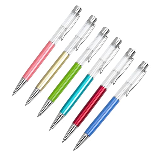 ZWTPGKRD Metall-Kugelschreiber, einziehbarer Kugelschreiber, Metallsignierstift mit Stift-Clip, Gastschild, Business-Stift, 6 Stück ZWTPGKRD Metall-Kugelschreiber, einziehbarer Kugelschreiber, Metallsignierstift mit Stift-Clip, Gastschild, Business-Stift, 6 Stück von ZWTPGKRD