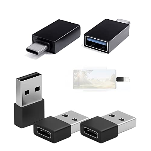 USB Adapter Set 5 Stück 2 Stück USB Buchse auf Typ C und 3 Stück Typ-C Buchse zu USB Adapter Konvertierungskopf für Huawei Hirse von ZWZNBL