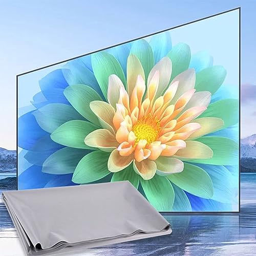Portable Projector 4K Anti-Light Folding Screen, 4K High-Definition Foldable Projection Screen Simple Home Projector (84in(186 * 105CM) 16:9) von ZXCVB