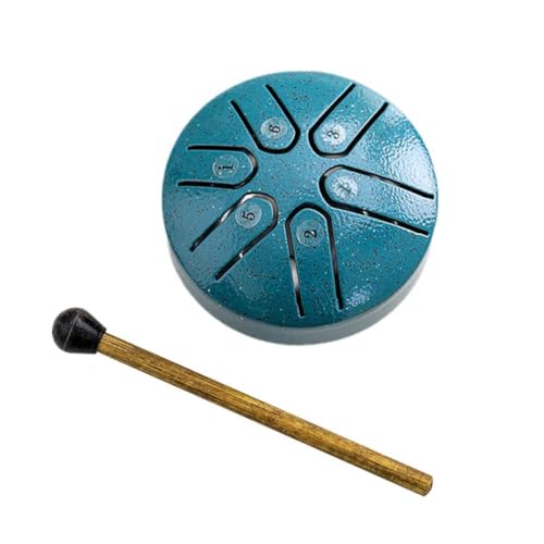 ZXCVWWE Buddha Stones Mini Steel Tongue Drum Hand Drum Percussion Handpan Drum Kit with Drumstick Handpan Drum for Meditation Entertainment Music Lessons von ZXCVWWE