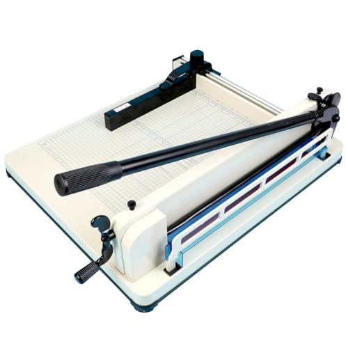 Schwere Papierschneidemaschine A4, Große Manuelle Hebelschneidemaschine mit Austauschbarer Klinge und Griff, für Büro, Schule, Bibliothek und Druckerei Schwere Papierschneidemaschine A4, Große Manuelle Hebelschneidemaschine mit Austauschbarer Klinge und Griff, für Büro, Schule, Bibliothek und Druckerei von ZXDRYBHD