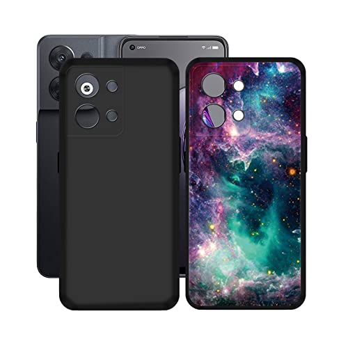 ZXFHN Hülle für OnePlus Nord 2T 5G(6.43"), Premium Ultra Dünn Voller Schutz weiche Silikon TPU Case Handyhülle,Hochwertiges Anti Kratzer Smartphone hülle-Zwei Stücke- Schwarz+WMA33 von ZXFHN