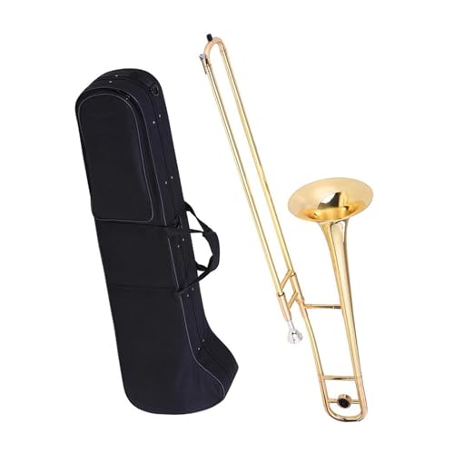 Posaune Tenorposaune Messing Goldlack B-Instrument von ZXFJYUIP
