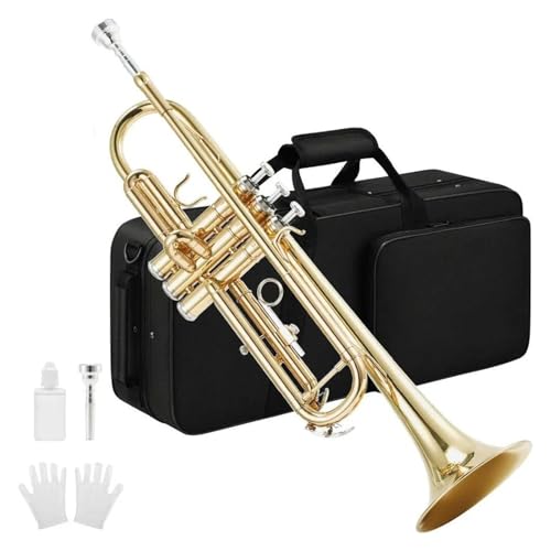 Trompete Brass Standard Bb-Trompetenset für Anfänger von ZXFJYUIP