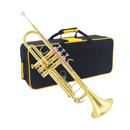 Trompete Professionelles B-Trompeteninstrument Blechblasinstrument von ZXFJYUIP