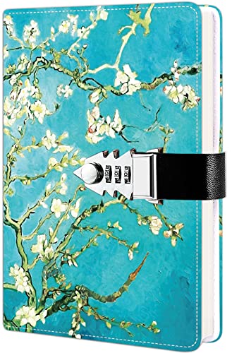 Tagebuch für Mädchen, tagebuch mit schloss, gute Geschenke für Mädchen und Kinder, Kunstleder-Reisetagebuch, süßes geheimes Notizbuch A5 Zeilen (21,6 x 15 cm) von ZXHQ