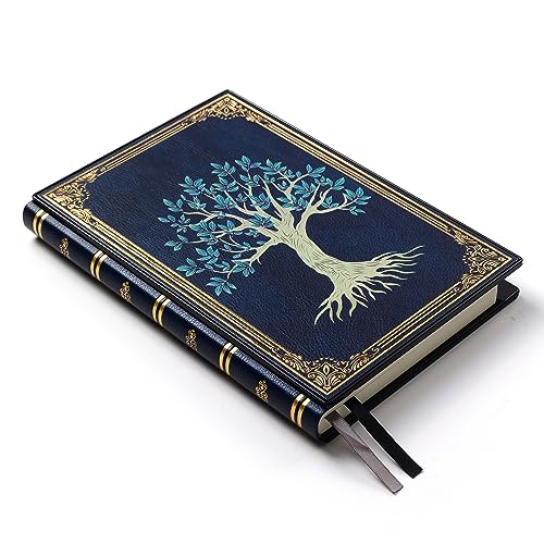 ZXHQ Luxuriöses Tagebuch mit Schloss, 180° Flaches Design, A5 Notizbuch für Erwachsene Männer Frauen Mädchen, 220 Seiten 120gsm Papier, Größe A5(15.9 × 21.5cm) Blau von ZXHQ