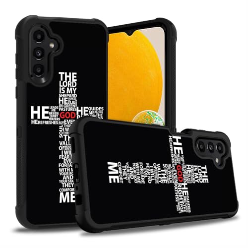 ZXHSBROK Schutzhülle für Samsung Galaxy S23 FE, strapazierfähig, 3-in-1, Hybrid-Hartplastik & weiches Silikon, stoßfest, Fallschutz, Schutzhülle für S23 FE 5G (2023), Gott Jesus Christus, christliches von ZXHSBROK