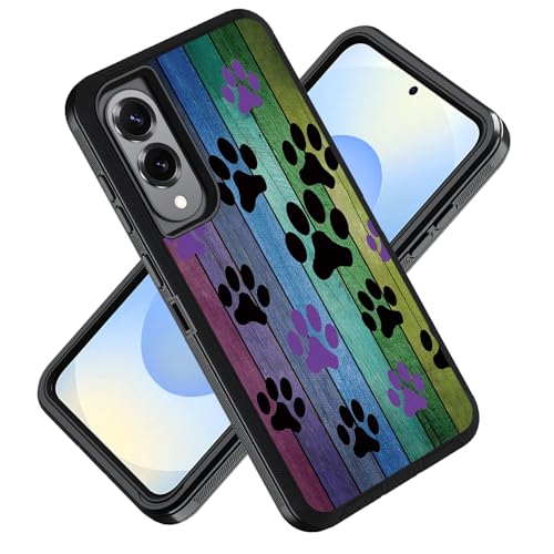 ZXHSBROK Schutzhülle für Samsung Galaxy S25 Edge 5G 17 cm (6,7 Zoll) 2025, Militärqualität, strapazierfähig, 3-lagig, stoßfest, Fallschutz, rustikales Holzbrett von ZXHSBROK