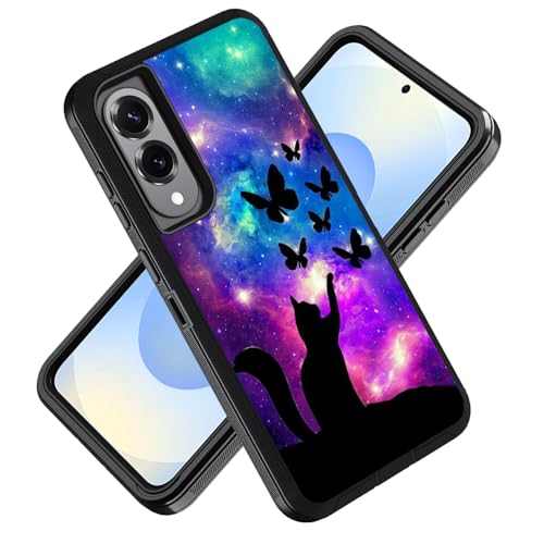 ZXHSBROK Schutzhülle für Samsung Galaxy S25 Edge 5G 6,7 Zoll 2025, Militärqualität, strapazierfähig, 3-lagig, stoßfest, Fallschutzhülle, Galaxienebel, Katze und Schmetterling ZXHSBROK Schutzhülle für Samsung Galaxy S25 Edge 5G 6,7 Zoll 2025, Militärqualität, strapazierfähig, 3-lagig, stoßfest, Fallschutzhülle, Galaxienebel, Katze und Schmetterling von ZXHSBROK