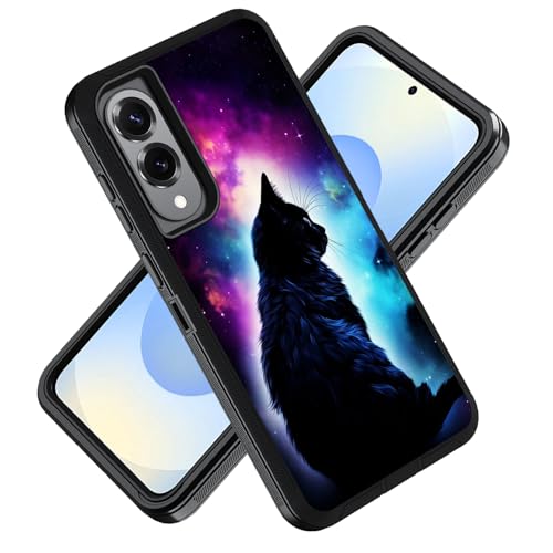 ZXHSBROK Schutzhülle für Samsung Galaxy S25 Edge 5G 6,7 Zoll 2025, Militärqualität, strapazierfähig, 3-lagig, stoßfest, Fallschutzhülle, Galaxienebel, schwarze Katze ZXHSBROK Schutzhülle für Samsung Galaxy S25 Edge 5G 6,7 Zoll 2025, Militärqualität, strapazierfähig, 3-lagig, stoßfest, Fallschutzhülle, Galaxienebel, schwarze Katze von ZXHSBROK
