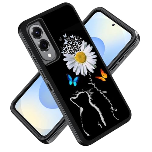 ZXHSBROK Schutzhülle für Samsung Galaxy S25 Edge 5G 6,7 Zoll 2025, Militärqualität, strapazierfähig, 3-lagig, stoßfest, Fallschutzhülle, Motiv: Katze und Gänseblümchen ZXHSBROK Schutzhülle für Samsung Galaxy S25 Edge 5G 6,7 Zoll 2025, Militärqualität, strapazierfähig, 3-lagig, stoßfest, Fallschutzhülle, Motiv: Katze und Gänseblümchen von ZXHSBROK