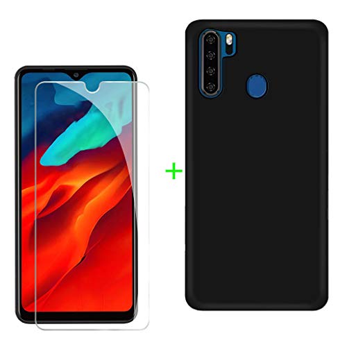 ZXLZKQ Gehäuse Pour Vernee M7 (16,1 cm / 6,10 Zoll), Silikon + Hartglas, Displayschutzfolie für Smartphone + Schutzhülle, weich, Schwarz, TPU, Bumper Gehäuse. von ZXLZKQ