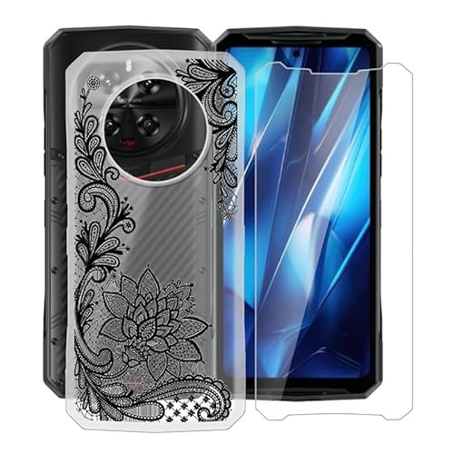 ZXLZKQ Handyhülle für Doogee DK10 (6.67 Zoll) + Gehärtetes Glas Schutzfolie, Stoßfest Silikon Schutzhülle Tasche Ultradünne weiches TPU Case Hülle für Doogee DK10 - WM108 von ZXLZKQ