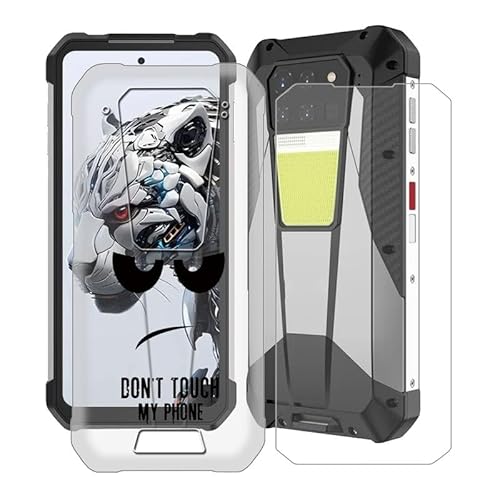 ZXLZKQ Handyhülle für Unihertz 8849 Tank 3 Pro (6.79 Zoll) + Gehärtetes Glasfolie, Stoßfest Silikon Schutzhülle Tasche Ultradünne weiches TPU Case Hülle für Unihertz 8849 Tank 3 Pro - Nicht anfassen von ZXLZKQ