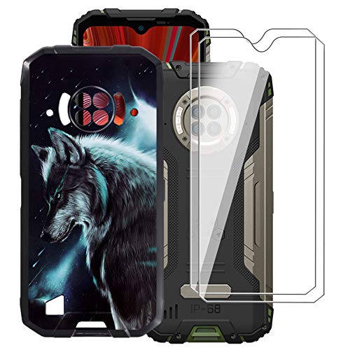 ZXLZKQ Hülle + 2 Stück für Panzerglas Schutzfolie für Doogee S96 Pro (6.22 Zoll), Schwarz hülle silikon Bumper Cover TPU Case Handyhülle Und 9H Gehärtetes Glas Film - WMA16 von ZXLZKQ