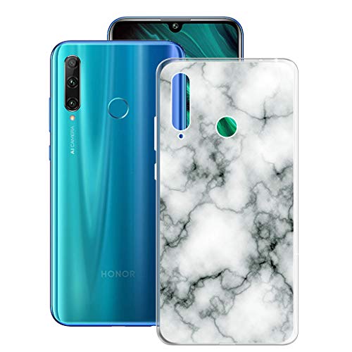 ZXLZKQ Hülle Schale für Huawei Honor 20e (6.21 Zoll), Hülle Silikon Case Transparent TPU Cover Bumper Schutzhülle Anti-Kratzen Protective Schale - Marmor von ZXLZKQ