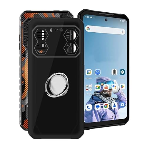 ZXLZKQ Hülle für IIIF150 B2 Pro (6.78 Zoll) mit 360° Rotating Magnet Ring Ständer, Schwarz (Vergilbungsfrei) Weich Silikon (Extrem Leicht und Dünn) Schutzhülle für IIIF150 B2 Pro von ZXLZKQ