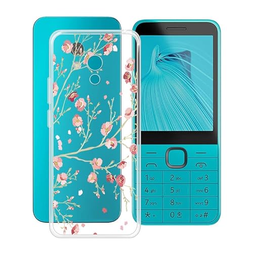 ZXLZKQ Hülle für Nokia 235 4G 2024 (2.80 Zoll) Stoßfest Anti-Kratzer Transparent Handyhülle Case, Ultradünne Flexible Silikon TPU Bumper Schutzhülle Cover für Nokia 235 4G 2024 - Kamelie von ZXLZKQ