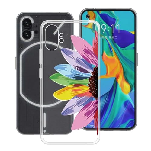 ZXLZKQ Hülle für Nothing Phone 1 (6.55 Zoll) Transparent (Vergilbungsfrei) Flexibles Silikon (Extrem Leicht und Dünn) Schutzhülle, Guter Griff Handyhülle für Nothing Phone 1 - WMA57 von ZXLZKQ
