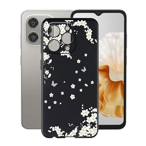 ZXLZKQ Schwarz Stoßfest Hülle für Doogee N55 (6.56 Zoll), Ultradünne Anti-Kratzen Handyhülle Cover Weiches Silikon Schutzhülle Tasche für Doogee N55 - Verstreut von ZXLZKQ